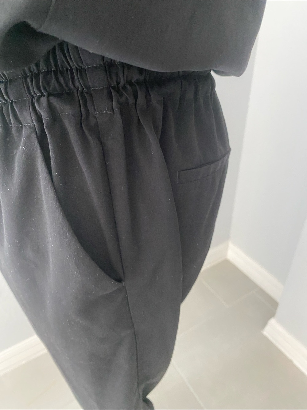 EXPRESS Women Summer Casual Black Strapless Jumpsuit | M - Picture 8 of 13